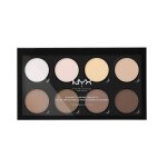 Highlight & contour pro - nyx professional makeup - palette compos�e de 8 poudres faciles aestomper, ...