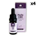 Huile cbd 4000mg premium full spectrum / 40% (10ml) 4 flacons
