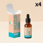 Huile cbd mct coco, full spectrum (10ml) 4000mg / 40% / 4 flacons Huile cbd mct coco, full spectrum (10ml) 4000mg / 40% / 4 flacons
