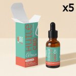 Huile cbd poire vanille, full spectrum (10ml) 2000mg / 20% / 5 flacons