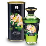 Huile de massage chauffante the vert exotique shunga aphrodisiaque 100ml noir Huile de massage chauffante the vert exotique shunga aphrodisiaque 100ml noir