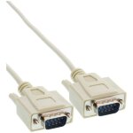 Inline 12213 c�ble s�rie beige 3 m male 9pin sub d