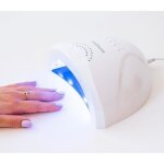 Lampe uv ongle led - medisana - nd a80 - 2 en 1 pour tous gels et vernis uv - minuteries - 2 intensits ...