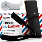 Letnerny - barbershop rasoir barbe homme - rasoir coupe choux barbe + 25 demi - lames de rasoir r + pochette ...