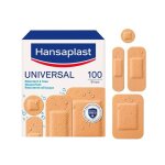 Lot de 3 bo�tes de 100 pansements pr�d�coup�s couleur chair hansaplast universal