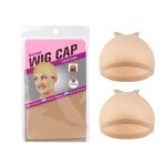 Lot de 4 bonnets de perruque en nylon respirant pour femme beige
