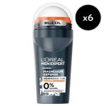 Lot de 6 - l'or�al paris men expert magnesium defense d�odorant bille 48h hypoallerg�nique 0% alcool ...