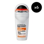 Lot de 6 - l'or�al paris men expert hydra energetic d�odorant bille anti - transpirant extreme sport ...
