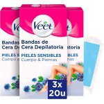 Lot de 60 bandes de cire pour epilation du corps et des jambes avec huile d'amandes easy gelwax peaux ... Lot de 60 bandes de cire pour epilation du corps et des jambes avec huile d'amandes easy gelwax peaux ...