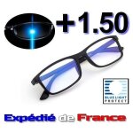 Lunettes loupe de lecture grossissement + 1. 50 - protection anti lumière bleue & uv400 contre fatigue ... Lunettes loupe de lecture grossissement + 1. 50 - protection anti lumière bleue & uv400 contre fatigue ...