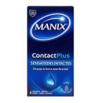 Manix contactplus preservatifs 6 pieces finesse et extra lubrification