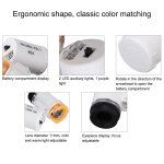 Mini loupe de grossissement 60x, dtecteur de loupe de trsorerie de bijoux portable microscope de poche ...
