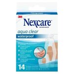 Nexcare aqua clear pansement waterproof 3 tailles 14 unit�s