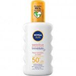 Nivea sun sensitive protection immediate conviens aux peaux sensibles aux soleil 50 +