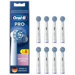Oral - b sensitive clean 8 pi�ces blanc