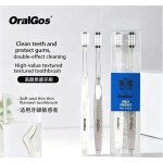 Oralgos - high - quality soft crystal toothbrush from the uk. household toothbrush (1 box / 2 sets)