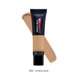 L'oreal paris fond de teint infaillible 24h matte cover - couvrant matifiant et lger - 300 ambre