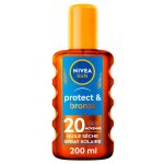 Pack de 2 - nivea sun - protection solaire spray huile sche fps 20 protect & bronze 200ml