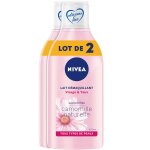 Pack de 3 - lait d�maquillant visage & yeux nivea camomille naturelle lot 2x400ml