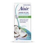 Pack de 3 - nair - bandes de cire froide maillot & aisselles a l'extrait de coco