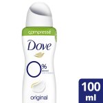 Pack de 6 - dove 0% d�odorant compress� original 100ml
