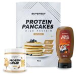 Pack petit - déj ¿ pancakes nature - protein cream cookies + zero syrup caramel Pack petit - déj ¿ pancakes nature - protein cream cookies + zero syrup caramel