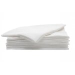 Paquets de 50 serviettes jetables blanches super résistantes Paquets de 50 serviettes jetables blanches super résistantes