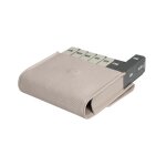 Pilulier semainier jumbo simili cuir plic 7 jours grande capacit� beige