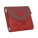 Pilulier semainier velvet jumbo velours plic 7 jours grande capacit� bordeaux