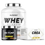 Programme prise de muscle sec confirm - 100% whey proteine advanced 2kg cookies - no pump xtreme - cra ...