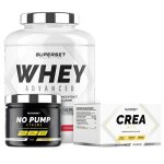 Programme prise de muscle sec confirm� - 100% whey proteine advanced 2kg fraise yogourt - no pump xtreme ...