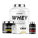 Programme prise de muscle sec expert - 100% whey proteine advanced 2kg cookies - no pump xtreme - cra ...