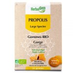 Propolis gommes bio arme citron - gorge 24 gommes - herbalgem