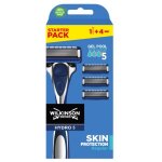 Rasoir a main wilkinson hydro 5 protection r�gular avec 3 recharges