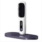 S7 lisseur et fer � boucler portable sans fil blanc