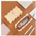 Sac de rangement pour etudiants, trousse a crayons en forme de biscuit sandwich, sac a fourre - tout ...