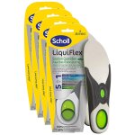 Scholl lot de 4 etuis de 2 semelles liquiflex soutien quotidien small 35, 5 - 40, 5