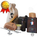 Set de soin de barbe, huile a barbe, baume, peigne a barbe brosse ciseaux a barbe cadeau homme outils ...