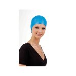 Sibel - bonnet meche bleu caoutchouc