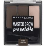 Soft brown - kit palette a sourcils master brow pro palette de gemey maybelline