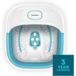 Spa de massage pour pieds pliable, bain de pieds avec technologie heatkeep eau chaude, appareil de spa ...