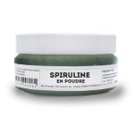 Spiruline en poudre - 100% pure et naturelle - my cosmetik - 50 g - en pot cristal