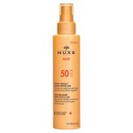 Spray solaire visage et corps haute protection spf50 - nuxe - nuxe sun