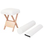Tabouret de massage pliant sige 12 cm d'paisseur 2 traversins