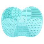 Tapis de nettoyage pour pinceaux de maquillage vert