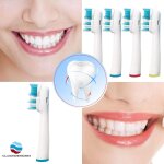 Tte de brosse  dents 8 pcs remplacement dual clean ttes oral - b sb - 417a lectrique
