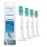 Têtes de brosse à dents de rechange philips sonicare c1, hx6014 / 63, blanches, paquet de 4 Têtes de brosse à dents de rechange philips sonicare c1, hx6014 / 63, blanches, paquet de 4