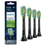 Têtes de brosse à dents de rechange philips sonicare w3 authentiques, hx9064 / 95, noir, lot de 4 Têtes de brosse à dents de rechange philips sonicare w3 authentiques, hx9064 / 95, noir, lot de 4