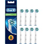 T�tes de brosse de rechange pour brosse � dents �lectrique oral - b cross action, paquet de 8