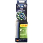 T�tes de brosse de rechange oral - b pro cross action lot 10 unit�s paquet xxl, recharges compatibles ...